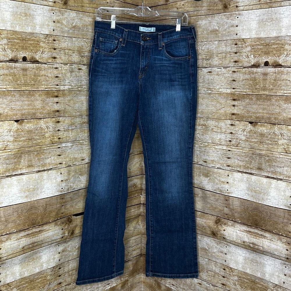 LEVI'S 515 MID-RISE CLASSIC ESSENTIAL STRETCH BOOTCUT  PREMIUM DENIM JEANS